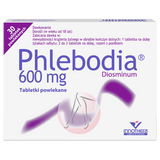 Phlebodia 600 mg, 30 tabletek powlekanych - miniaturka zdjęcia produktu