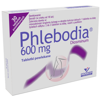 Phlebodia 600 mg, 30 tabletek powlekanych - 2 - zdjęcie produktu