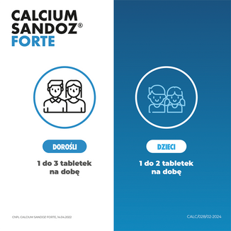 Calcium-Sandoz Forte 500 mg, 20 tabletek musujących - 7 - zdjęcie produktu