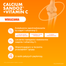 Calcium Sandoz + Vitamina C 260 mg + 1000 mg, smak pomarańczowy, 10 tabletek musujących USZKODZONE OPAKOWANIE- miniaturka 5 zdjęcia produktu