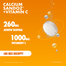 Calcium Sandoz + Vitamina C 260 mg + 1000 mg, smak pomarańczowy, 10 tabletek musujących- miniaturka 4 zdjęcia produktu