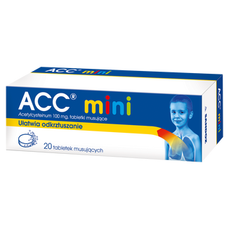 ACC Mini 100 mg, 20 tabletek musujących - 2 - zdjęcie produktu