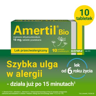 Amertil Bio 10 mg, 10 tabletek powlekanych - 2 - zdjęcie produktu