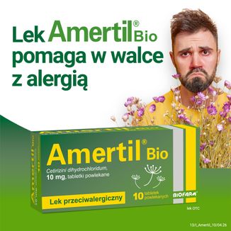 Amertil Bio 10 mg, 10 tabletek powlekanych - 3 - zdjęcie produktu