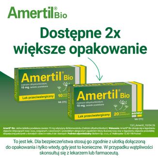 Amertil Bio 10 mg, 10 tabletek powlekanych - 7 - zdjęcie produktu
