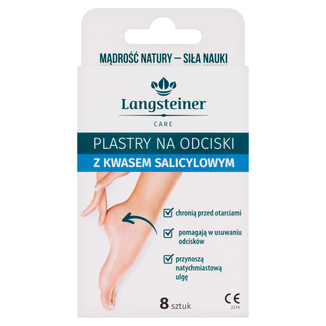 Langsteiner Plastry na odciski z kwasem salicylowym, 8 sztuk - 2 - zdjęcie produktu