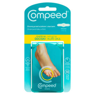 Compeed, plastry na odciski, hydrokoloidowe, średnie, 10 sztuk - zdjęcie produktu