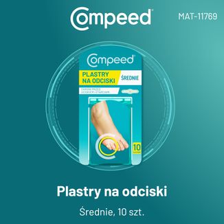 Compeed, plastry na odciski, hydrokoloidowe, średnie, 10 sztuk - 2 - zdjęcie produktu
