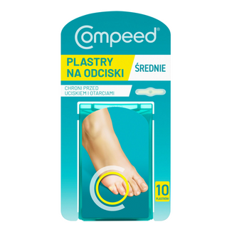 Compeed, plastry na odciski, hydrokoloidowe, średnie, 10 sztuk - zdjęcie produktu