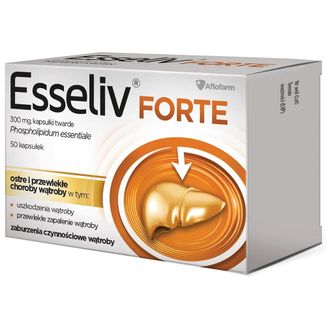 Esseliv Forte 300 mg, 50 kapsułek twardych USZKODZONE OPAKOWANIE - zdjęcie produktu