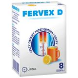 Fervex D bez cukru 500 mg + 200 mg + 25 mg, granulat do sporządzania roztworu doustnego, 8 saszetek - miniaturka zdjęcia produktu