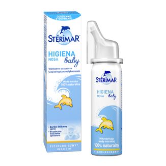 Sterimar Baby Higiena Nosa, spray fizjologiczny do nosa od 0 do 3 lat, 50 ml - zdjęcie produktu