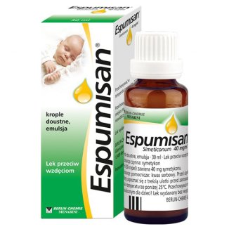 Espumisan 40 mg/ ml, krople doustne, emulsja dla dzieci po 1 miesiącu, 30 ml - zdjęcie produktu