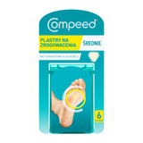 Compeed, plastry na zrogowacenia, hydrokoloidowe, średnie, 6 sztuk USZKODZONE OPAKOWANIE - miniaturka zdjęcia produktu