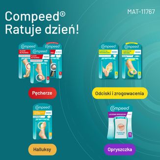 Compeed, plastry na zrogowacenia, hydrokoloidowe, średnie, 6 sztuk USZKODZONE OPAKOWANIE - 8 - zdjęcie produktu