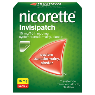 Nicorette Invisipatch 15 mg/16 h, system transdermalny, plaster, 7 sztuk - 2 - zdjęcie produktu