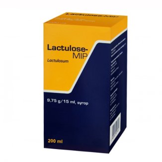 Lactulose-MIP 9,75 g/ 15 ml, syrop, 200 ml USZKODZONE OPAKOWANIE Lactulose-MIP 9,75 g/ 15 ml, syrop, 200 ml USZKODZONE OPAKOWANIE - zdjęcie produktu
