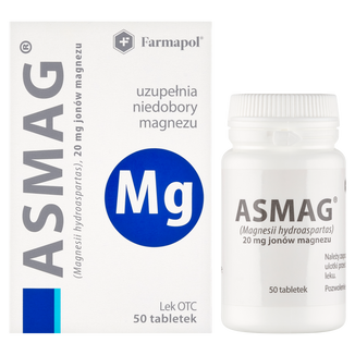 Asmag 20 mg, 50 tabletek - 2 - zdjęcie produktu