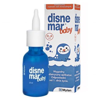 Disnemar Baby, spray izotoniczny do nosa od 0 do 4 lat, 25 ml - zdjęcie produktu