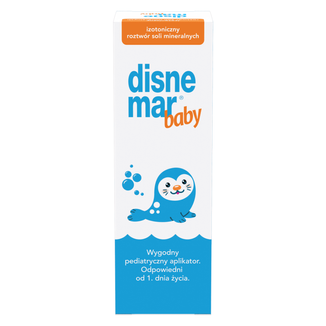 Disnemar Baby, izotoniczny roztwór soli mineralnych do nosa, 25 ml - 2 - zdjęcie produktu