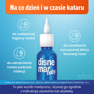 Disnemar Baby, izotoniczny roztwór soli mineralnych do nosa, 25 ml - 4 - zdjęcie produktu