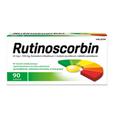 Rutinoscorbin 25 mg + 100 mg, 90 tabletek powlekanych - miniaturka zdjęcia produktu