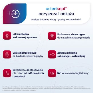 Octenisept (0,10 g + 2 g)/ 100 g, płyn, 1000 ml - 3 - zdjęcie produktu