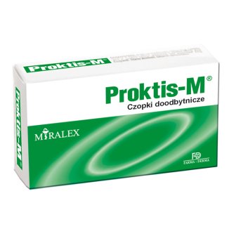 Proktis-M, czopki doodbytnicze, 10 sztuk - zdjęcie produktu