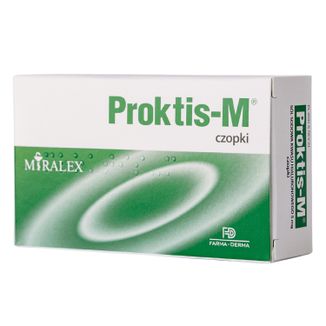 Proktis-M, czopki doodbytnicze, 10 sztuk Proktis-M, czopki doodbytnicze, 10 sztuk - zdjęcie produktu