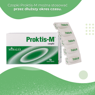 Proktis-M, czopki doodbytnicze, 10 sztuk - 5 Proktis-M, czopki doodbytnicze, 10 sztuk - 5 - zdjęcie produktu