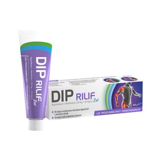 Dip Rilif (50 mg + 30 mg)/g, żel, 100 g USZKODZONE OPAKOWANIE - zdjęcie produktu