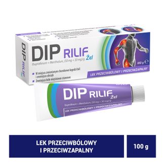 Dip Rilif (50 mg + 30 mg)/g, żel, 100 g USZKODZONE OPAKOWANIE - 2 - zdjęcie produktu
