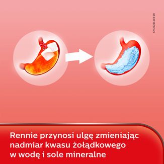 Rennie Fruit 680 mg + 80 mg, smak owocowy, 24 tabletki do ssania USZKODZONE OPAKOWANIE - 6 Rennie Fruit 680 mg + 80 mg, smak owocowy, 24 tabletki do ssania USZKODZONE OPAKOWANIE - 6 - zdjęcie produktu