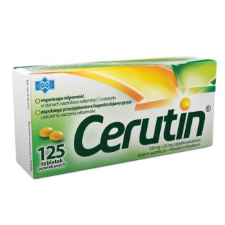 Cerutin 100 mg + 25 mg, 125 tabletek  - 2 - zdjęcie produktu