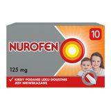 Nurofen dla dzieci 125 mg, czopki, 10 sztuk - miniaturka zdjęcia produktu