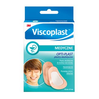 Plastry Viscoplast, Opti-plast, 82 mm x 57 mm, 10 sztuk - zdjęcie produktu