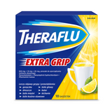 Theraflu Extra Grip 650 mg + 10 mg + 20 mg, proszek do sporządzania roztworu doustnego, 10 saszetek - miniaturka zdjęcia produktu
