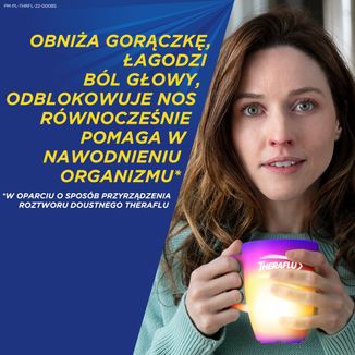 Theraflu Extra Grip 650 mg + 10 mg + 20 mg, proszek do sporządzania roztworu doustnego, 10 saszetek - 5 Theraflu Extra Grip 650 mg + 10 mg + 20 mg, proszek do sporządzania roztworu doustnego, 10 saszetek - 5 - zdjęcie produktu
