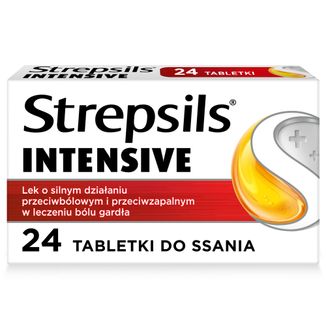 Strepsils Intensive 8,75 mg, 24 tabletki do ssania USZKODZONE OPAKOWANIE - 2 - zdjęcie produktu