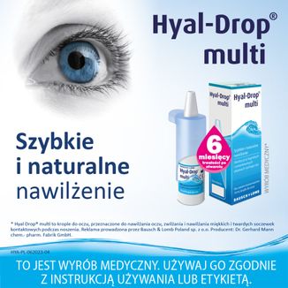 Hyal-Drop Multi, nawilżające krople do oczu, 10 ml - 2 - zdjęcie produktu
