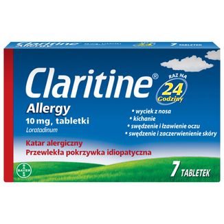 Claritine Allergy 10 mg, 7 tabletek KRÓTKA DATA - zdjęcie produktu