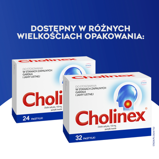 Cholinex 150 mg, 24 pastylek do ssania - 5 - zdjęcie produktu