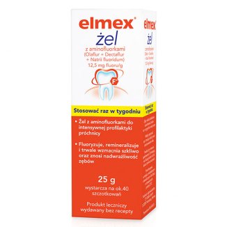 Elmex żel 12,5 mg, 25 g - zdjęcie produktu