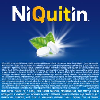 NiQuitin Mini 4 mg, 20 tabletek do ssania - 11 - zdjęcie produktu