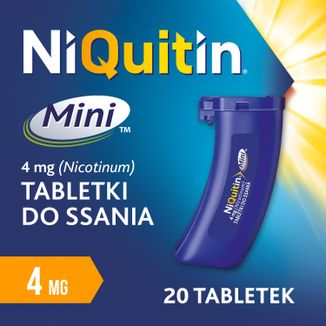 NiQuitin Mini 4 mg, 20 tabletek do ssania - 2 - zdjęcie produktu