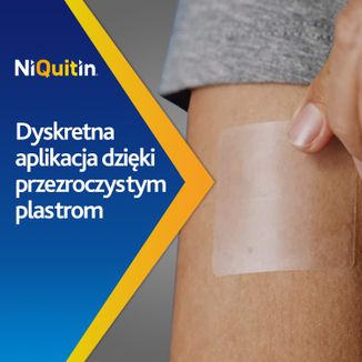 NiQuitin Przezroczysty 7 mg/ 24h, system transdermalny, plastry, 7 sztuk  - 3 - zdjęcie produktu