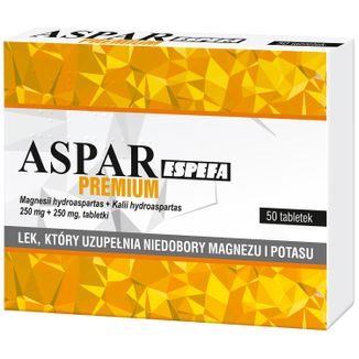 Aspar Espefa Premium 250 mg + 250 mg, 50 tabletek - zdjęcie produktu