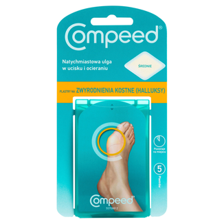 Compeed, plastry na halluksy, hydrokoloidowe, 5 sztuk - zdjęcie produktu