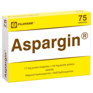 Aspargin 17 mg + 54 mg, 75 tabletek - zdjęcie produktu