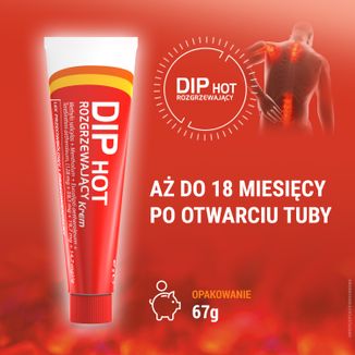 Dip Hot Rozgrzewający (128 mg + 59,1 mg + 19,7 mg + 14,7 mg)/g, krem, 67 g - 5 - zdjęcie produktu